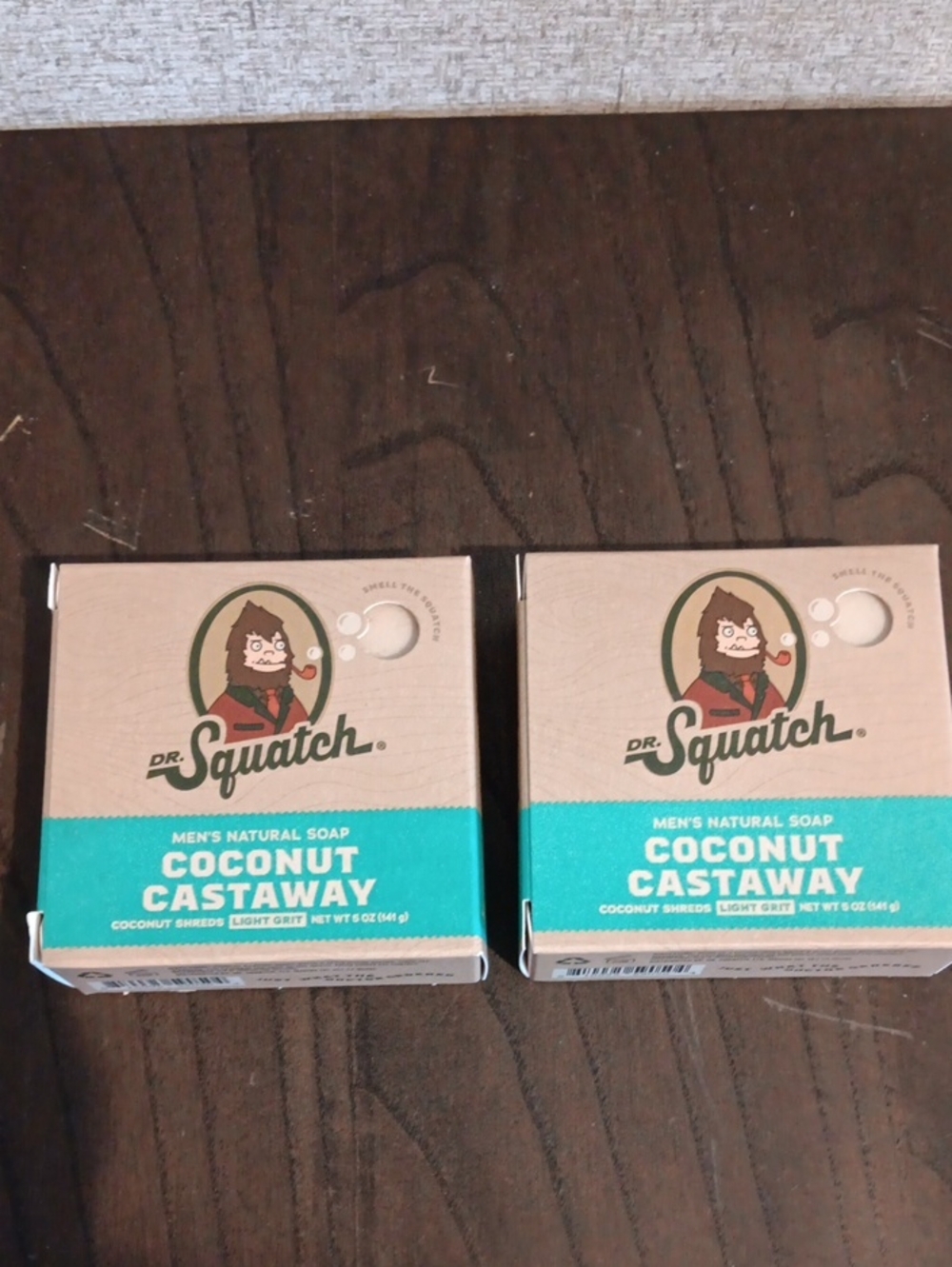 Dr. Squatch Coconut Castaway Men's Natural Soap - Teal × 2